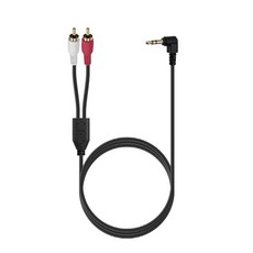 [BD032] Coms 스테레오 3극 to RCA 2선 케이블 1m 3.5mm Stereo 3극 M 꺾임 to 2RCA M, 1