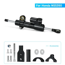 Forza350 오토바이 스태빌라이저 스티어링 충격 방지 브래킷 마운트 키트 조절식 댐퍼 지지대 Forza 350, 05 A Set Black, 05 A Set Black