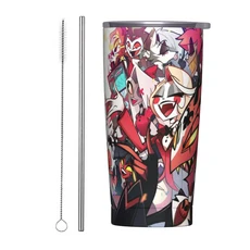 하즈빈 호텔스 알라스토르 복스 2 20온스 텀블러 스테인리스 스틸 이중벽 진공 단열 머그컵 빨대 포함, 01 20OZ, 15 9