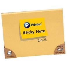 프린텍)스티키노트 파스텔주황(102*76/100매)/10276O