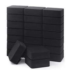 IHPUKIDI 드라이 지우개 지우개 24팩 마그네틱 화이트보드 드라이 지우개 칠판 클렌저 교실 가정 및 사무실용 (블랙 5.1 x 5.1cm(2 x 2인치), 블랙