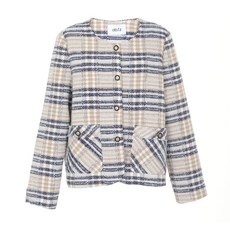 [백화점 홈쇼핑 정품] 에이비에프지 스프라이프 패턴 라운든게 트위드자켓 재킷 APY4ZJ051J