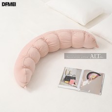 DFMEI 長條抱枕 側睡夾腿靠枕, 水粉