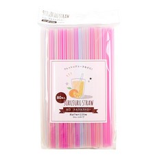 【GOOD LIFE 品好生活】彩色飲料吸管（80入）, 1個, 80個裝