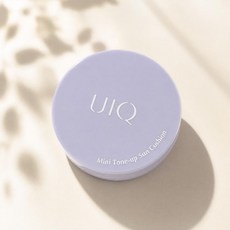 [정품] UIQ 유이크 미니 톤업 선쿠션 보라/ 노란 피부 톤보정 미세먼지 흡착 방지 자외선 차단 쿠션, 1개, 6g