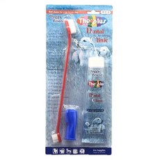 반려견 구강관리 세트 애완동물 치아세정 도구 강아지 칫솔 치약 구성품 덴탈케어, 1개