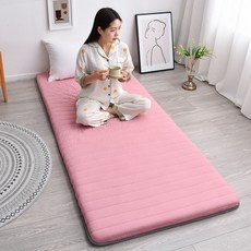 원룸 꿀잠 스폰지 수면 기숙사 매트 가정용 학생 매트리스 싱글, 5. 피치핑크5cm