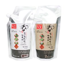 세화 검은머리파뿌리 스피드 칼라크림(7분 한방 스피드칼라) 1제500g+2제500g 한방염색약, [7호]흑색, 2개