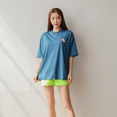 베라프 워티크 반팔 여자 루즈핏 래쉬가드 상의 M232