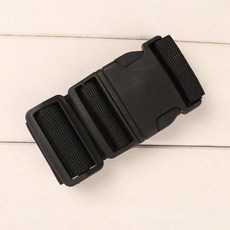 插扣卡扣捆綁帶捆紮帶丙綸織帶腰包瑜珈墊帳篷綁繩拉緊固定背包帶, 黑色2M【材質加固可調節】, 1個