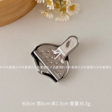 壓汁器 丸子頭 韓國ins風不銹鋼金桔檸檬榨汁器 家用手動迷你擠汁夾, 1個, 不銹鋼檸檬擠壓器