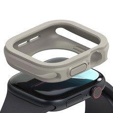 GS 3C 韓國 Rearth Apple Watch S11 46/42mm 耐衝擊防摔保護殼 全包覆防撞保護套, 1個, 灰色