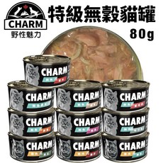 CHARM 野性魅力 特級無穀貓罐 80g 貓罐頭, 1個, 雞肉佐雞肝,單罐(缺貨自動換口味 勿接受勿下單)