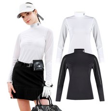 럭스골프 여성 모크넥 메쉬 냉감 쿨 이너웨어 MW3M304