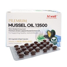 하이웰 프리미엄 초록입홍합 오일 13500 200 베지소프트젤, 200정, 200정