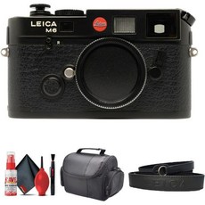 라이카 M6 거리계 35mm 전면 기계식 작동 카메라 10557 + 가방 세척 키트