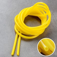 고무줄 2m 튜브형 튜브 호스, 1개, 옐로우