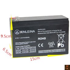 XINLEINA 배터리 전동차 호환 자동차 12V 7AH, 12V7AH, 1개