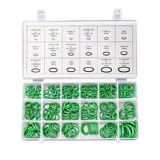 녹색 O 링 씰 키트 구색 설정 자동차/C 유압 공기 가스 HVAC R134a R12 메트릭 크기, 한개옵션0