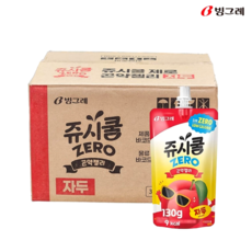 빙그레 쥬시쿨 제로 곤약젤리130g 자두 30개, 130g