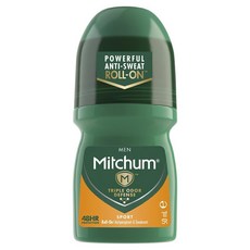 Mitchum 48小時長效男性體香劑50ml，持久乾爽、溫和不刺激，自信首選, 1個, Sport(運動)