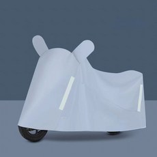 機車電動車車衣 全覆蓋防曬防雨防塵車罩, 淺灰色