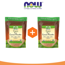 1+1 나우푸드 카카오 파우더 340g 분말 가루 폴리페놀 플라보놀, 2개