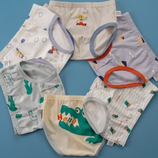 [빌도르] 삼각 헬로헬로 6매 남아 팬티 아동 키즈 어린이 유아동 속옷 세트