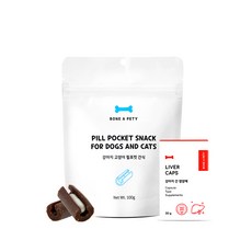 본아페티 필포켓 간식+강아지 간 영양제 리버캡스 60정, 1개
