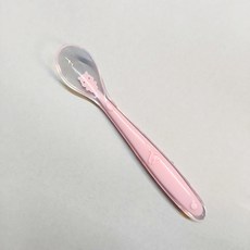 台灣出貨 寶寶矽膠湯匙 寶寶副食品湯匙 餵食嬰兒專用 矽膠湯匙 矽膠軟勺 副食品餐具 副食品湯匙 不傷口腔軟湯匙, 粉色(OPP袋包裝):, 1個