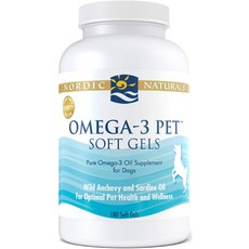 Nordic Naturals Omega 3 Pet노르딕네추럴스 오메가-3 반려견용 180정, 오메가3, 1개
