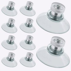 5개입 32 41 53mm 강력 흡착 원형 나사 흡착패드 접착 홀더 흡착컵 플라스틱 투명, 32mm, 10pcs