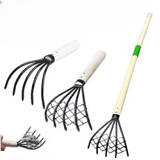 해변 갯벌 채집 도구 세트 게 조개 채집망 모래삽 갯벌 체험 도구, 1개, 1000g, 6_그물망조개갈퀴세트