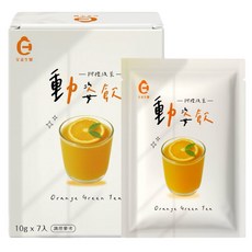 艾禾生醫 動姿飲 機能飲品 柳橙綠茶，運動能量補給，促進新陳代謝，輕巧方便攜帶，天然成分安心飲用, 12g, 7個