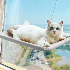 휴식 공간 부착형 일광욕 실내 고양이 창문 해먹 흡착 가정용 선반 침대 반려묘, 1개, 상세페이지 참조