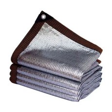 알루미늄 호일 차광막 외부 차단 선스크린 식물 햇빛, 기본 사용 인원, 3m x 3m 차양율 99 후크 4개 포함