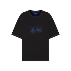 휴고 로고 프린트 티셔츠