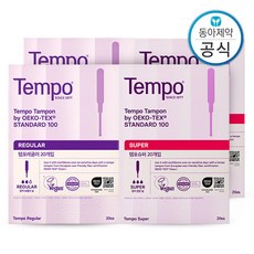 S 템포 탐폰 체내형생리대 레귤러/슈퍼 80매, 1개, 40개입, 멀티팩 R/S, 3.레귤러 40매+슈퍼 40매