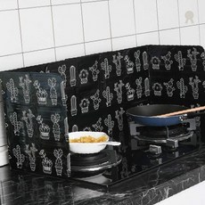 가스렌지 기름튐방지 가림막 인덕션 덮개 조리대 스플래시 가드 투명 보호막, 1개