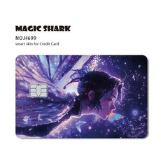 귀멸의칼날 카드스티커 귀칼 카드꾸미기 홀로그램 레이저 스킨 커버 스티커 필름, Small Chip, H699