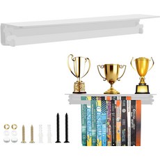 코스모스 아크릴 디스플레이 홀더 트로피 선반 정리함 및 컵 월 마운트 플로팅 마라톤 선수들을 위한 스포츠 어워드