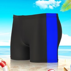 Arbea 兒童泳褲 男童素色平角拼色款