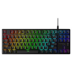 HYPERX Alloy Origins Core 機械式電競有線鍵盤, 製造商軸, 火軸, 黑色