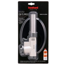 Iwatani 岩谷 瓦斯噴燈 附底座 360度旋轉 二段式火力 軟硬火皆可, 1個, CB-TC-PRO2, 白色