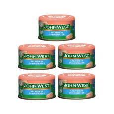 존 웨스트 살몬 연어 스프링워터 John West Salmon In Springwater, 5개, 95g