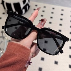 DFMEI 新款黑框墨鏡女素顏大臉顯瘦遮陽防曬太陽鏡男時尚潮貓眼墨鏡