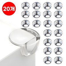 RS1 초밀착 안심 코너 모서리 보호대, 투명, 20개