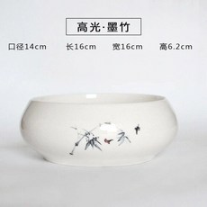 돌 수반 수석 받침대 재배 화분 연못 수경 대형, 무공 하이라이터 묵죽, 도자기