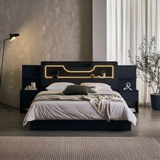 슬립스토아 썸데이 LED 수납 침대 슈퍼싱글 퀸 킹 SS Q K 일반 독립스프링 라텍스, 그레이