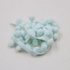 5야드 폼폼 트림 진주 프린지 액세서리 12mm 공예 미니 DIY 리본, 2Yards, 1개, 파랑